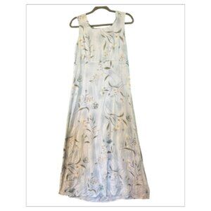 Gently Worn Floral KATHIE LEE Summer Dress Size 10 (BB0608)